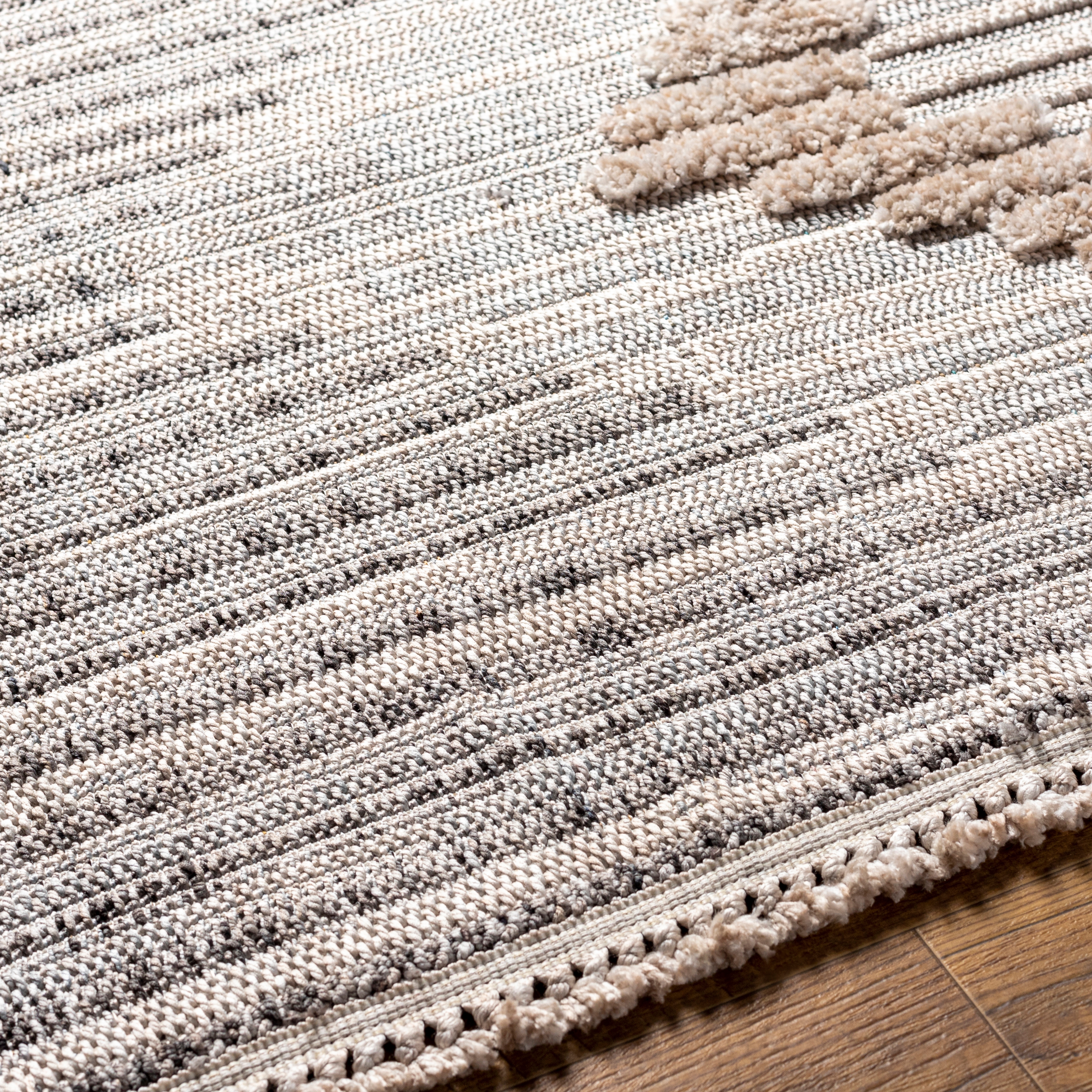 Zaragoza Beige Indoor 7'10" x 10' Machine Woven Rug - Image 2