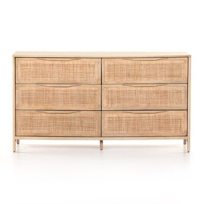 Nellie 6 Drawer Cane Dresser