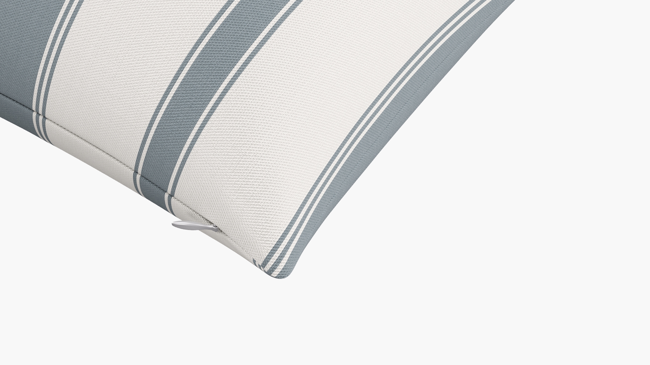 Throw Pillow 14" x 20", French Blue Clarence Stripe, 14" x 20" - Image 1