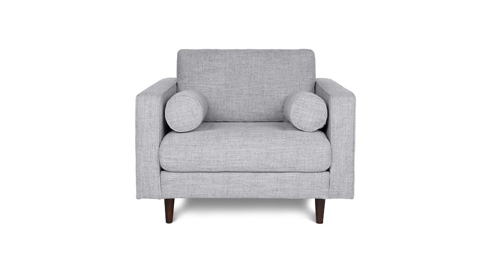 Sven 42" Tufted Lounge Chair - Stone Gray - Image 0