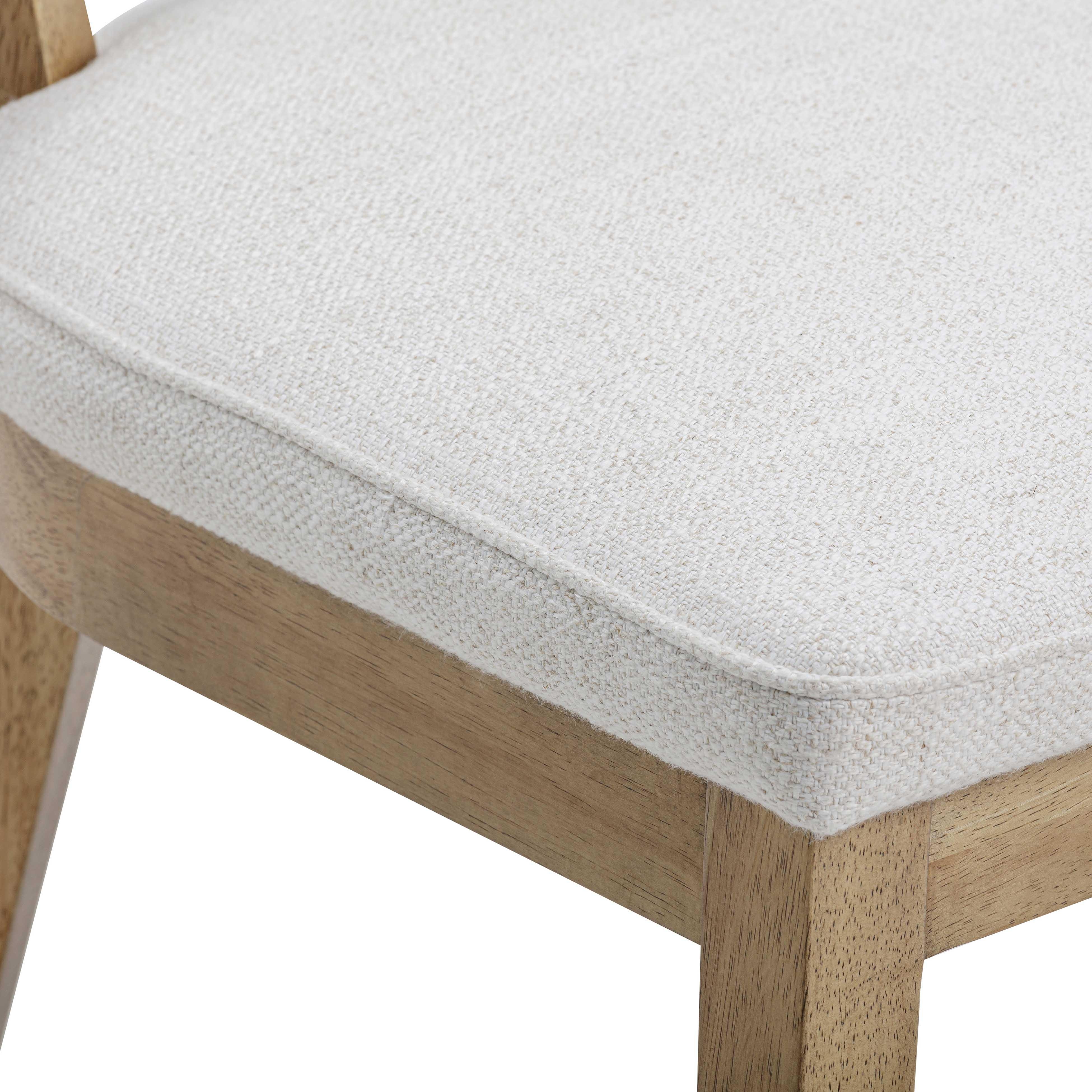 Cosette Natural Performance Linen Dining Chair - Image 4