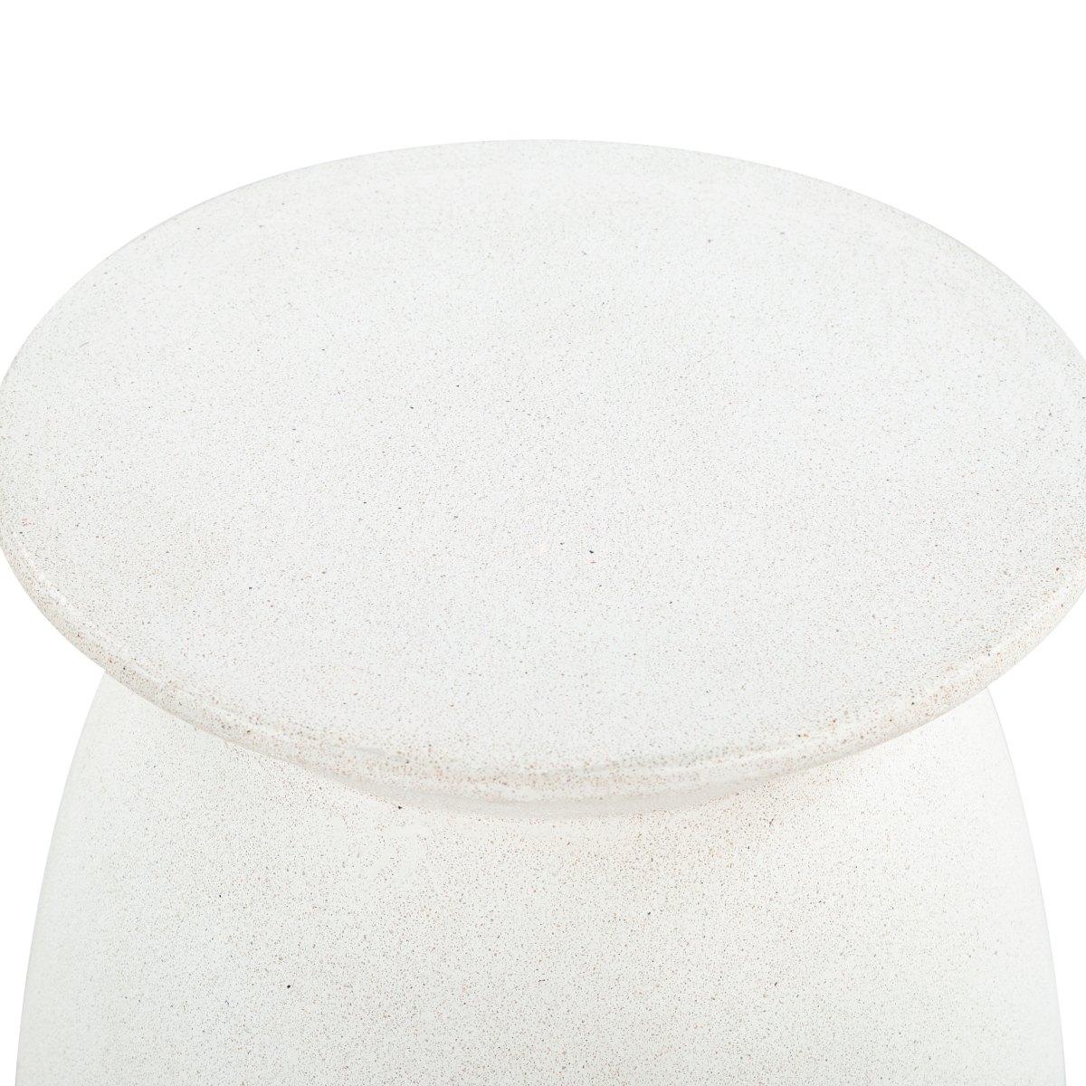 Flanagan Round Accent Table - Ivory - Image 2