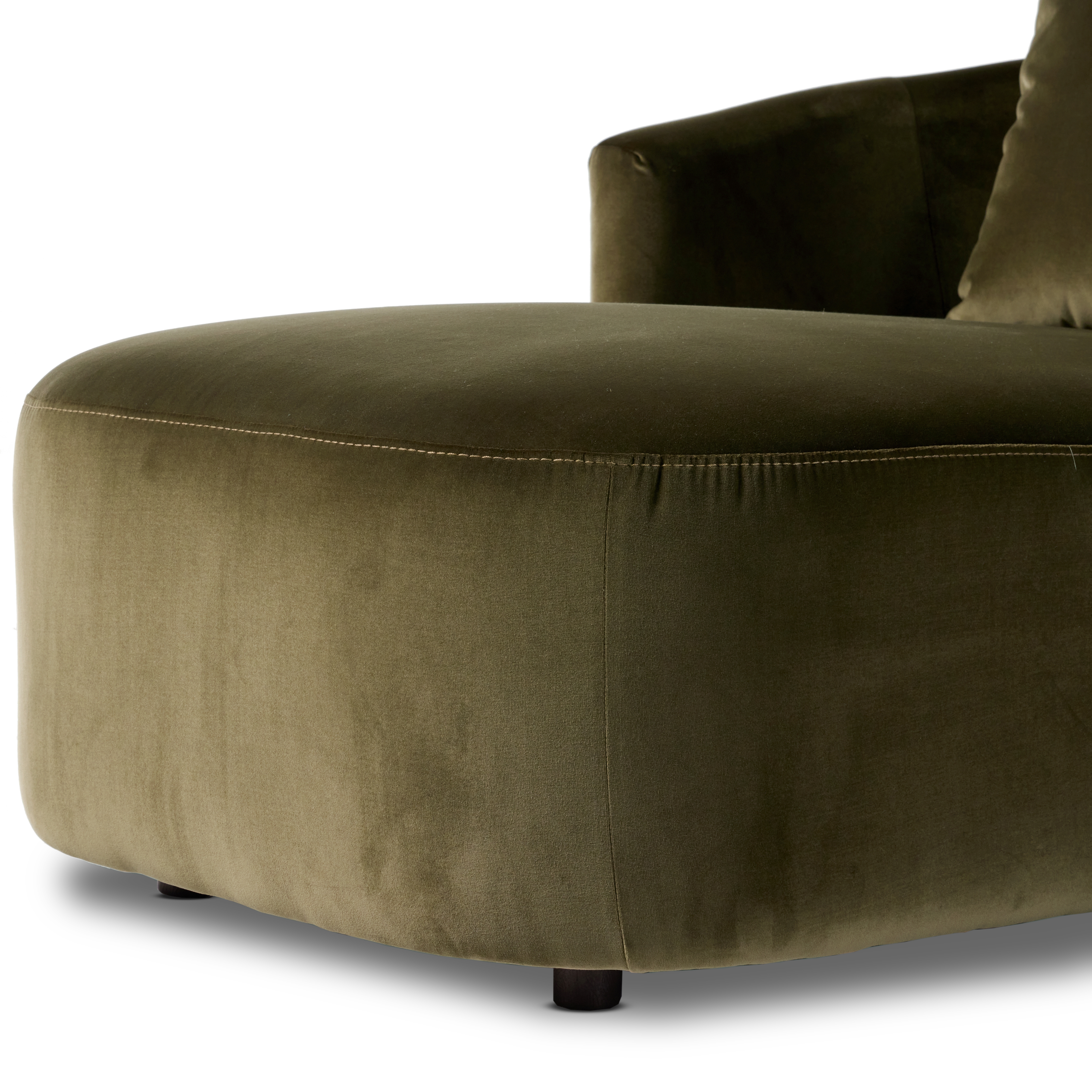 Farrah Chaise Lounge - Surrey Olive - Image 10