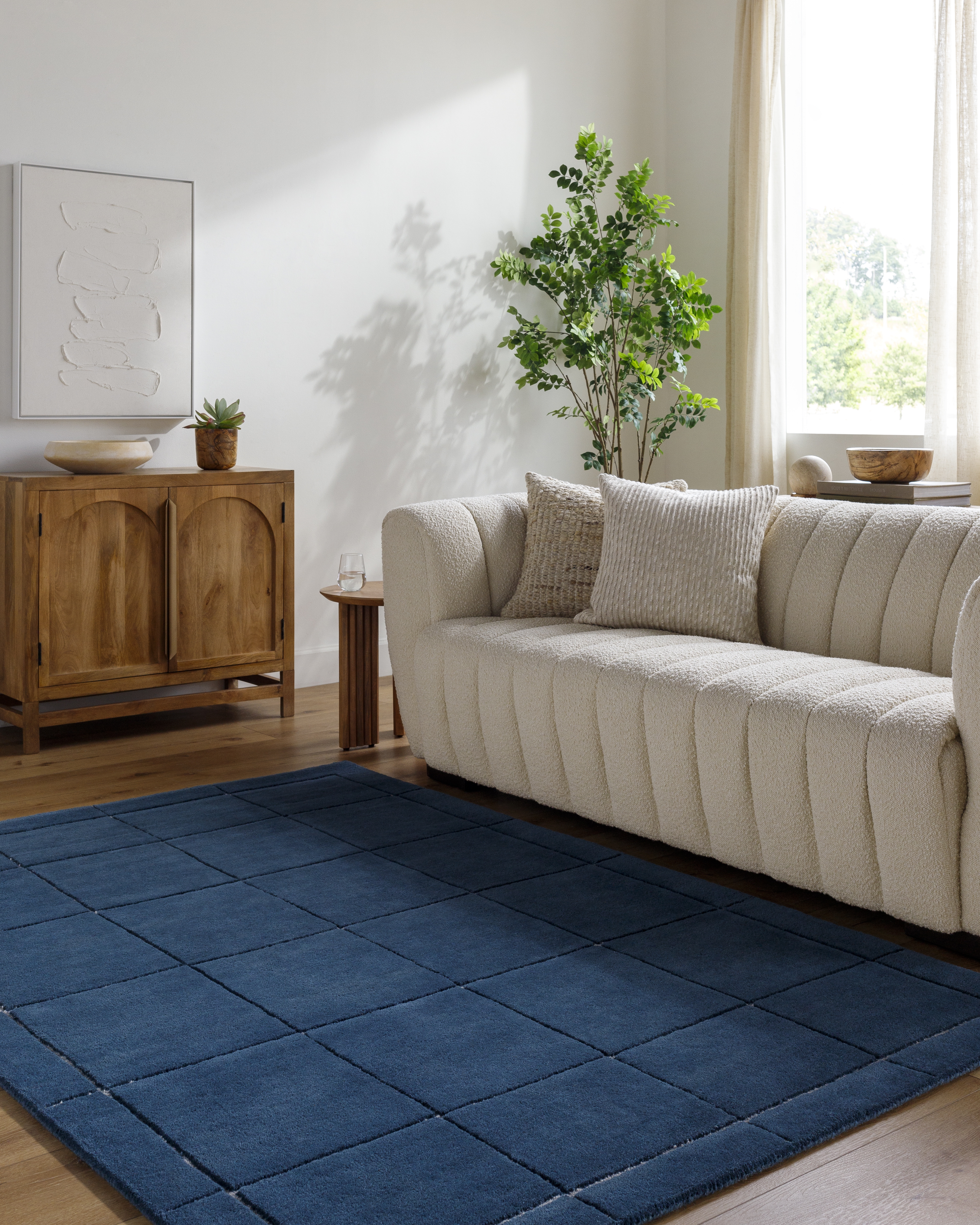 Brook Blue Indoor 2' x 3' Handmade Rug - Image 1