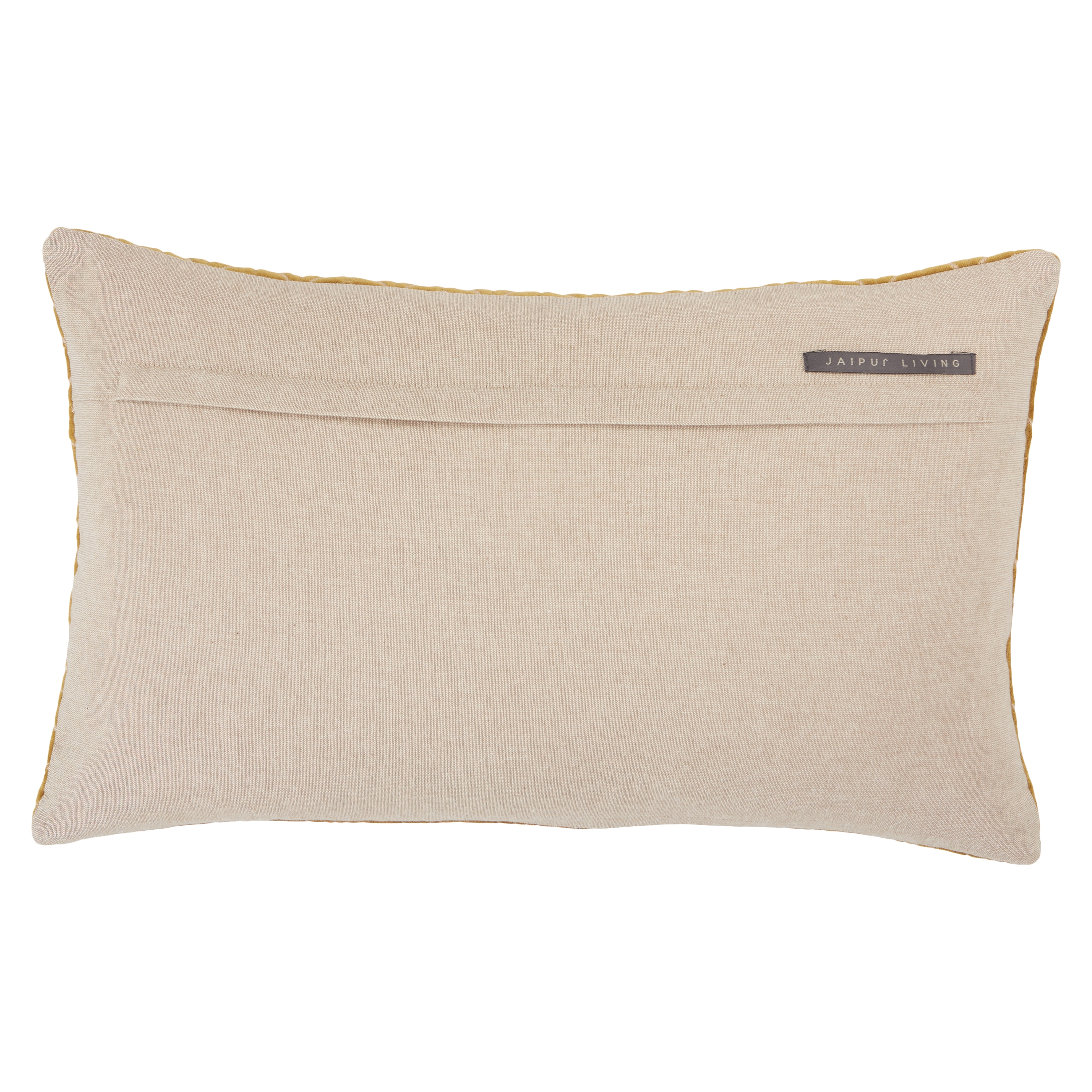 Nouveau Lumbar Pillow, Gold, 21" x 13" with poly insert - Image 1