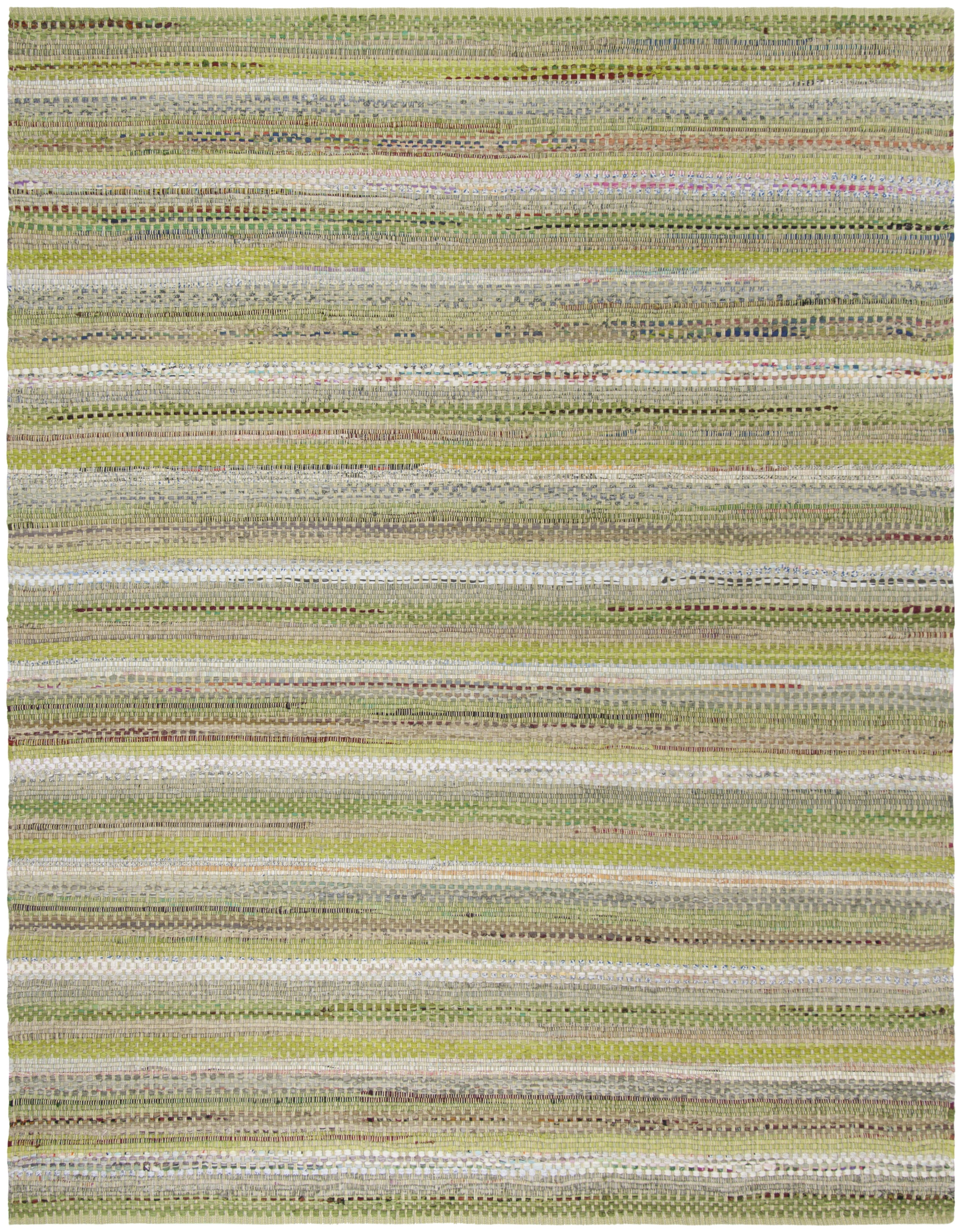 Arlo Home Hand Woven Area Rug, MTK975G, Green/Multi,  5' X 8' - Image 0