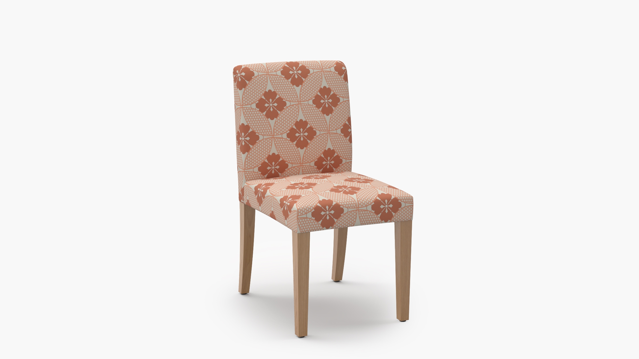 Signature Dining Chair, Coral Solaire, Natural Square Tapered Leg - Image 1