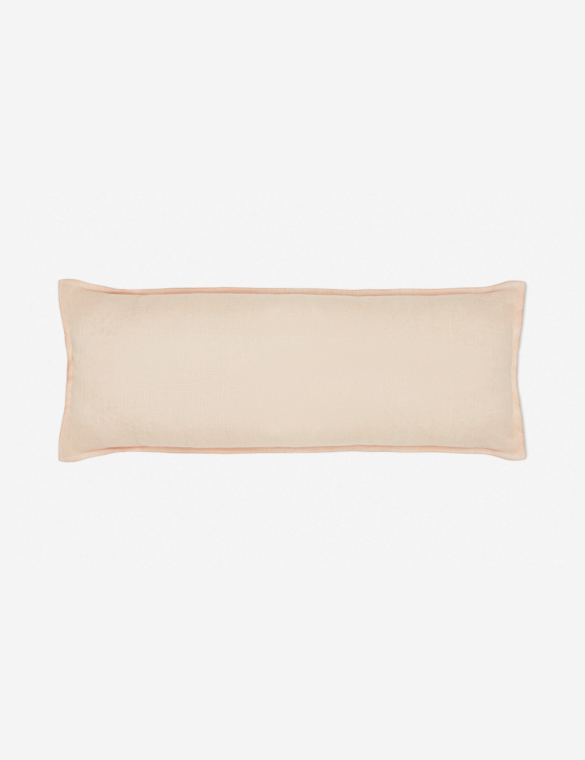 Arlo Linen Long Lumbar Pillow, Blush - Image 0