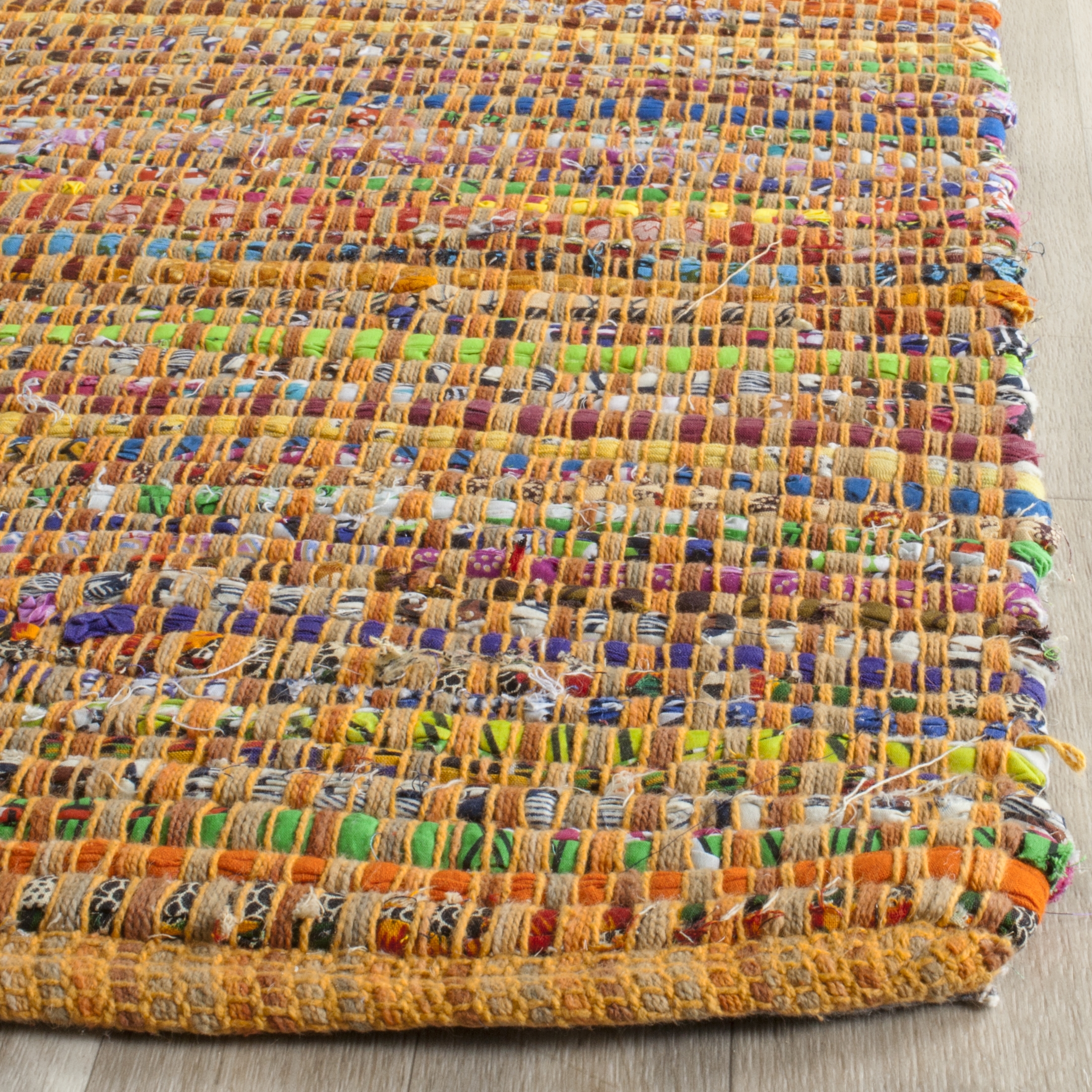 Arlo Home Hand Tufted Area Rug, NAN220D, Yellow,  5' X 8' - Image 1