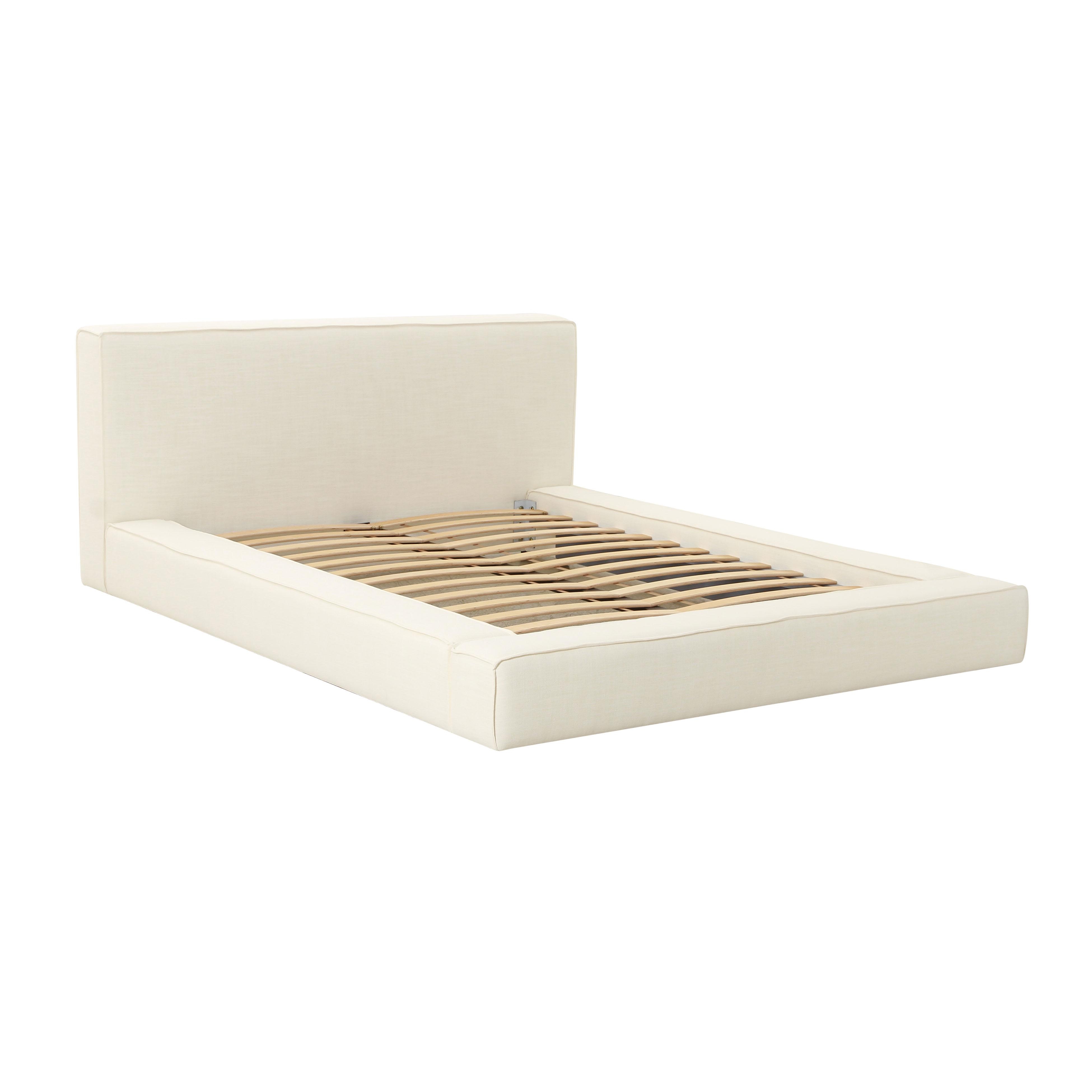 Olafur Cream Linen King Bed - Image 3