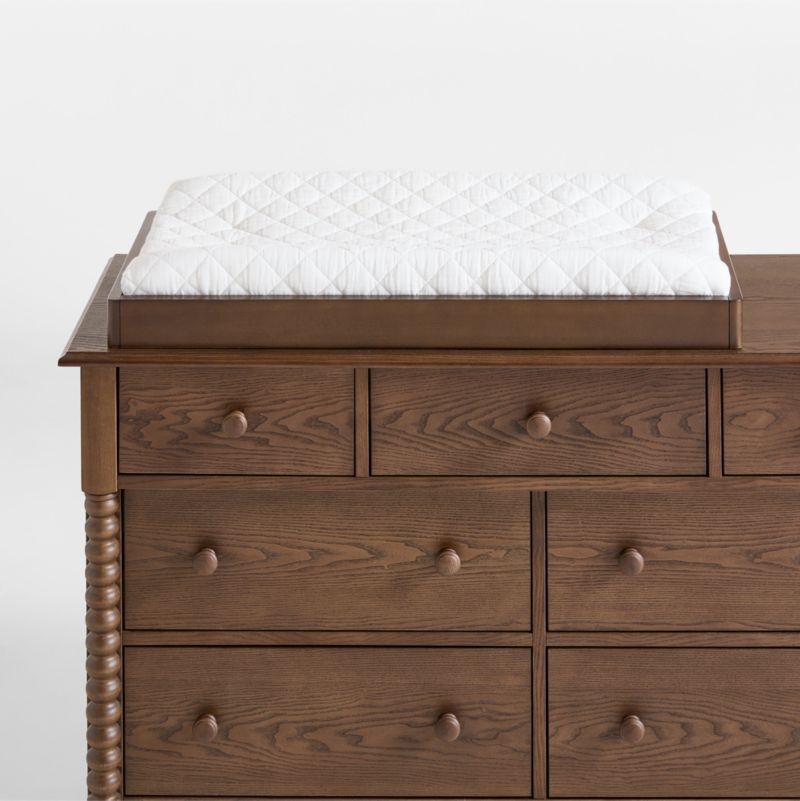 Jenny Lind Deep Brown Baby Changing Table Topper - Image 1