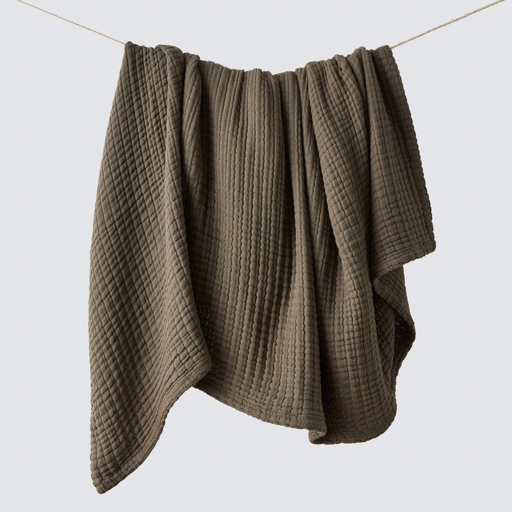 The Citizenry Cotton Gauze Throw | Charcoal - Image 1