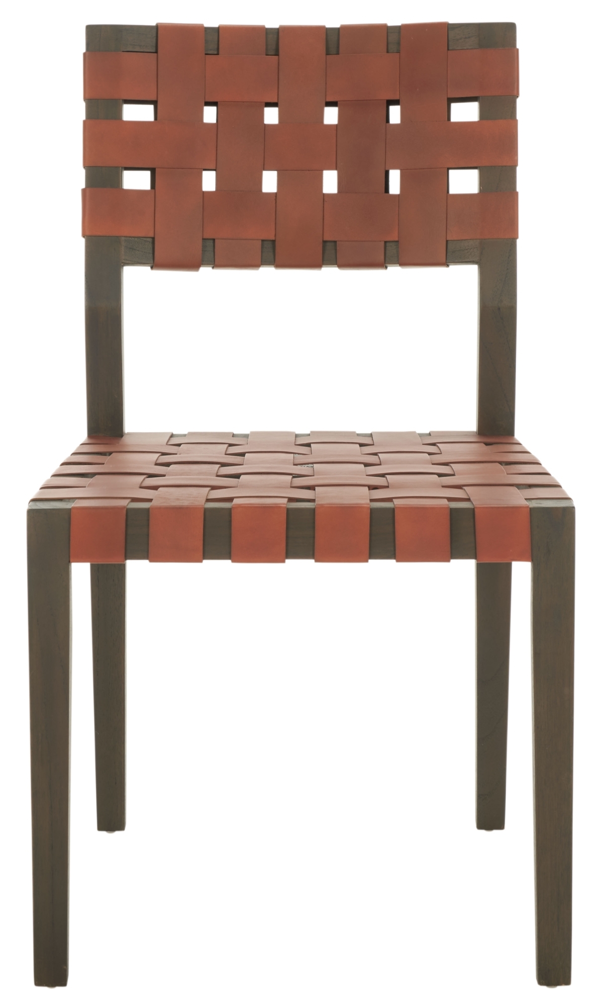Bette Woven Leather Dn Chair - Brown / Walnut - Image 5
