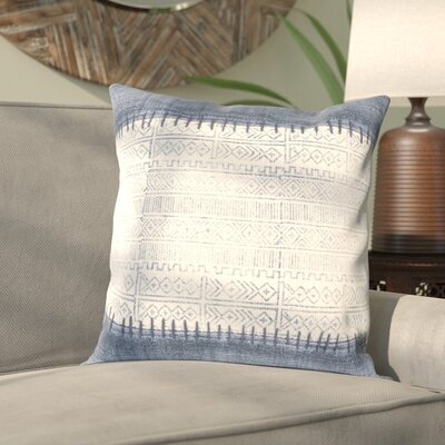 Friedman Cotton Indoor Geometric Square Throw Pillow - With insert. - Image 0