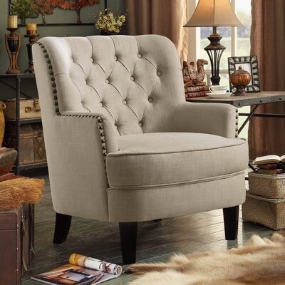 Ivo  Tufted Wingback Chair - Image 0