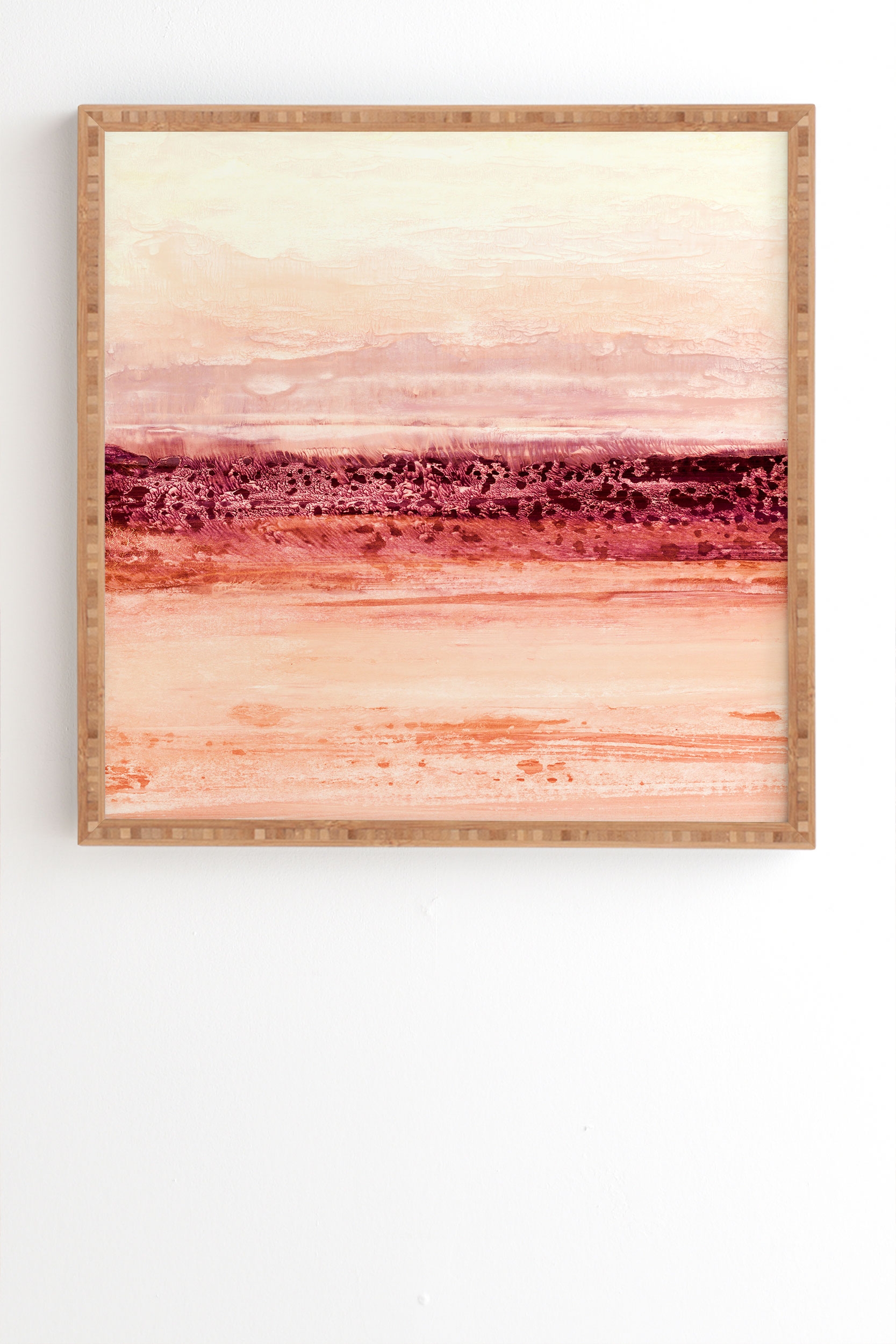 New Dawn by Iris Lehnhardt - Framed Wall Art Bamboo 20" x 20" - Image 1