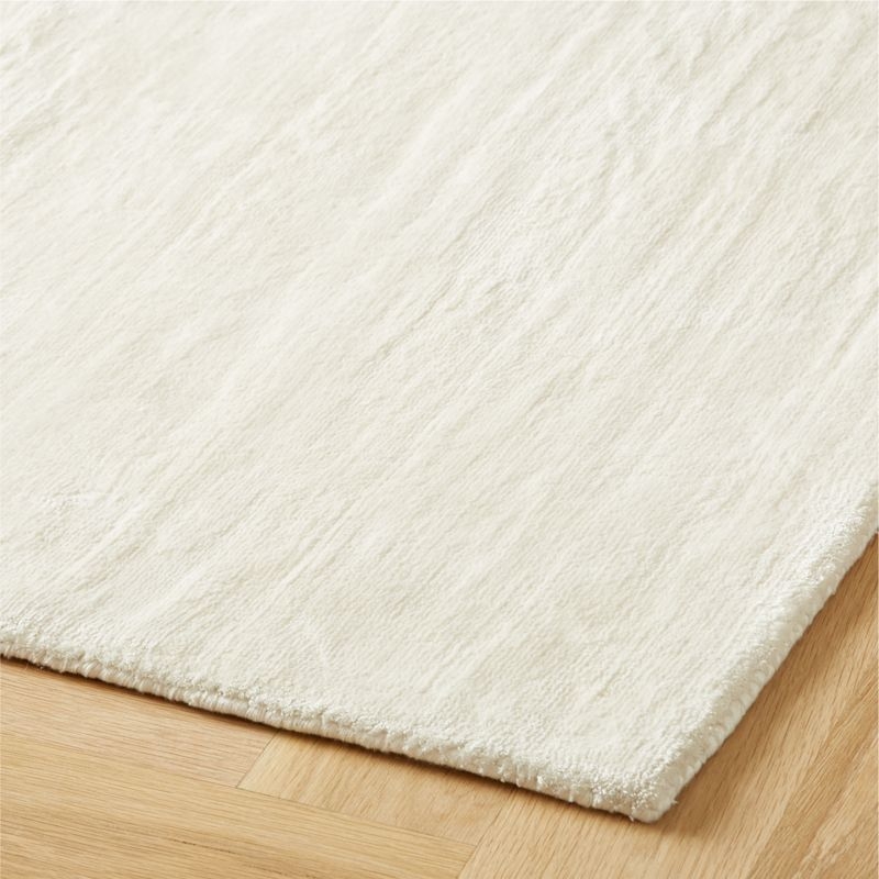 Anders Ivory TENCEL™ Lyocell Area Rug 6'x9' - Image 1