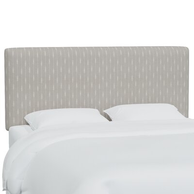 , Sprint Stripe Grey Oga Upholstered Headboard - Image 0