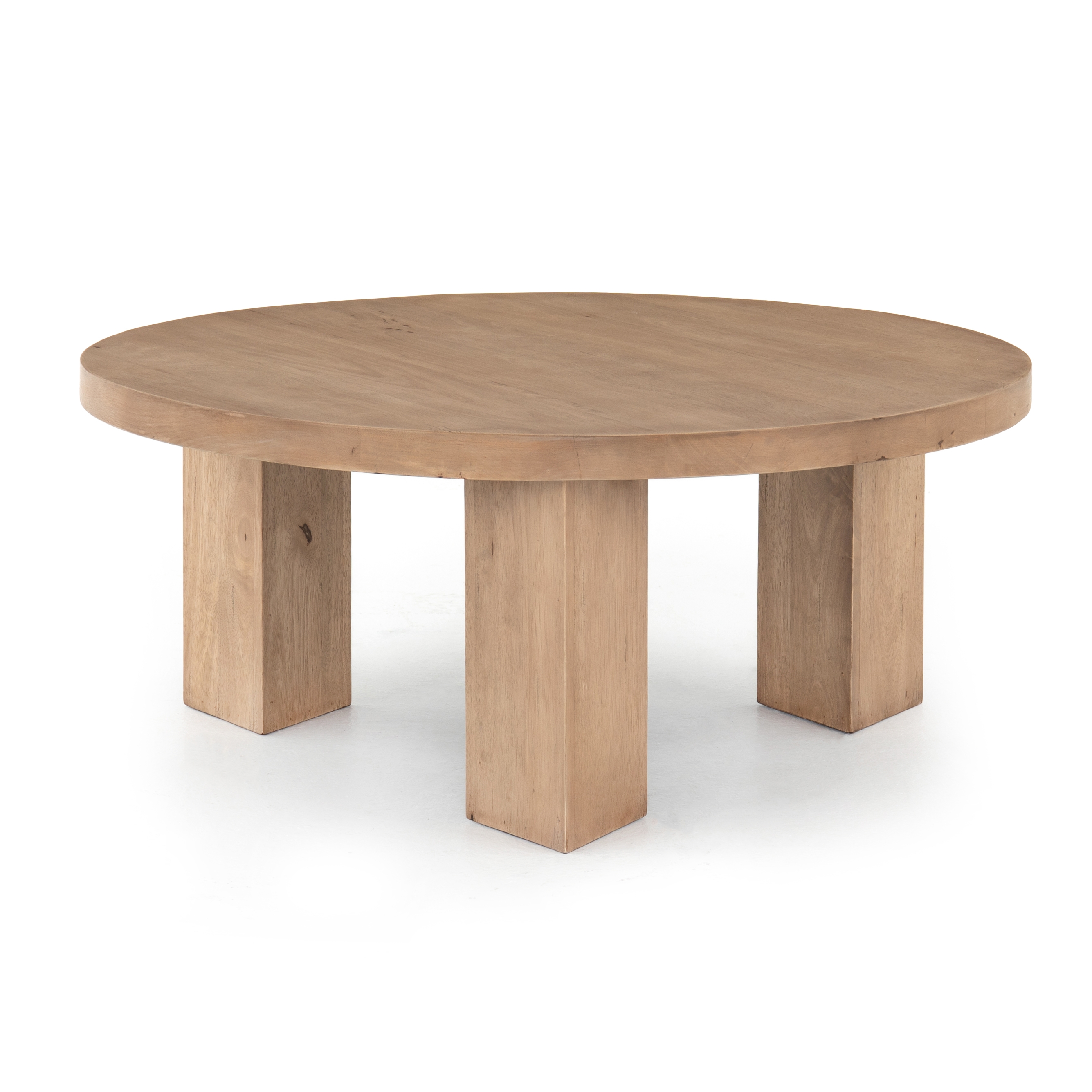 Mesa Round Coffee Table-Light Brushed - Image 0