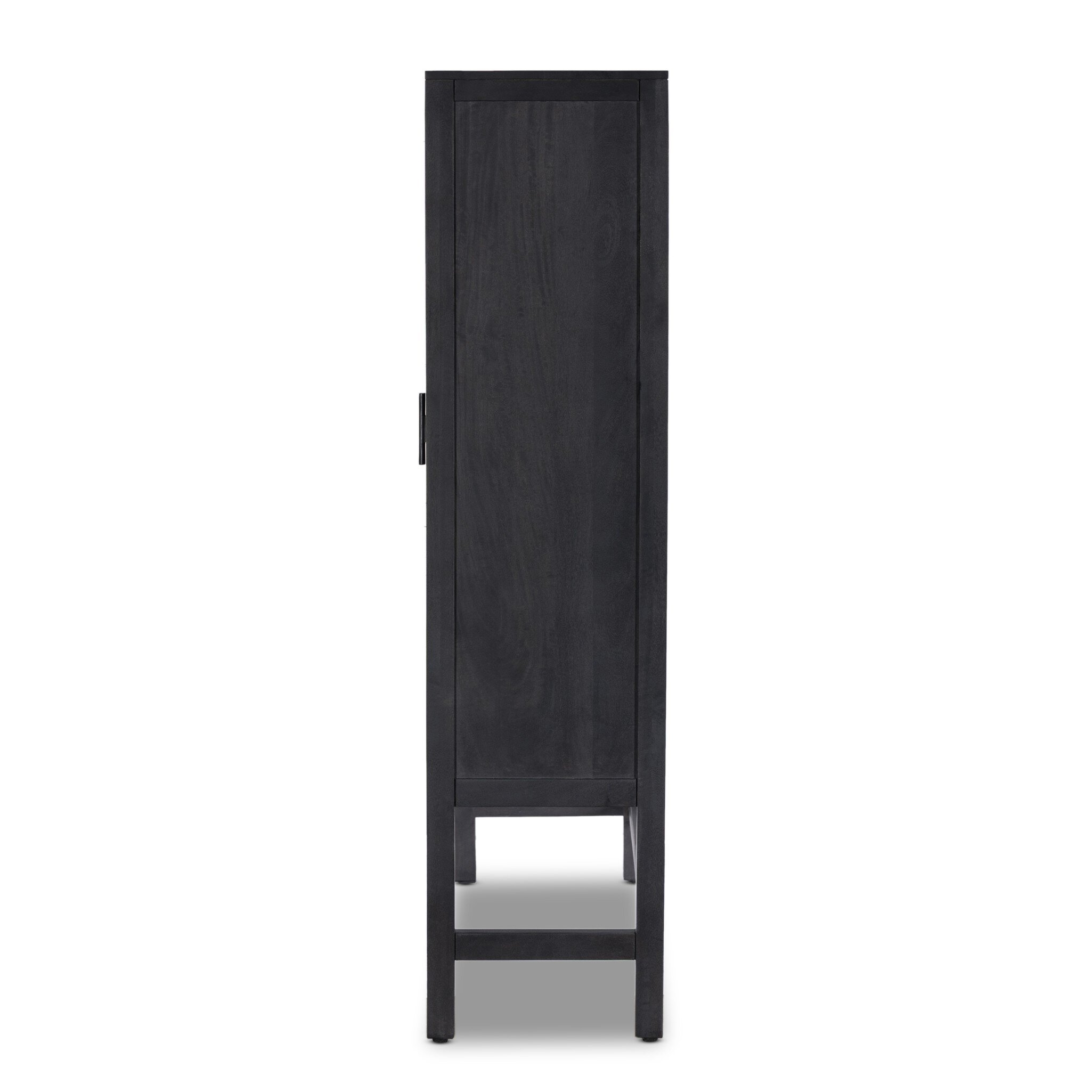 Caprice Cabinet - Black Natural Cane - Image 4