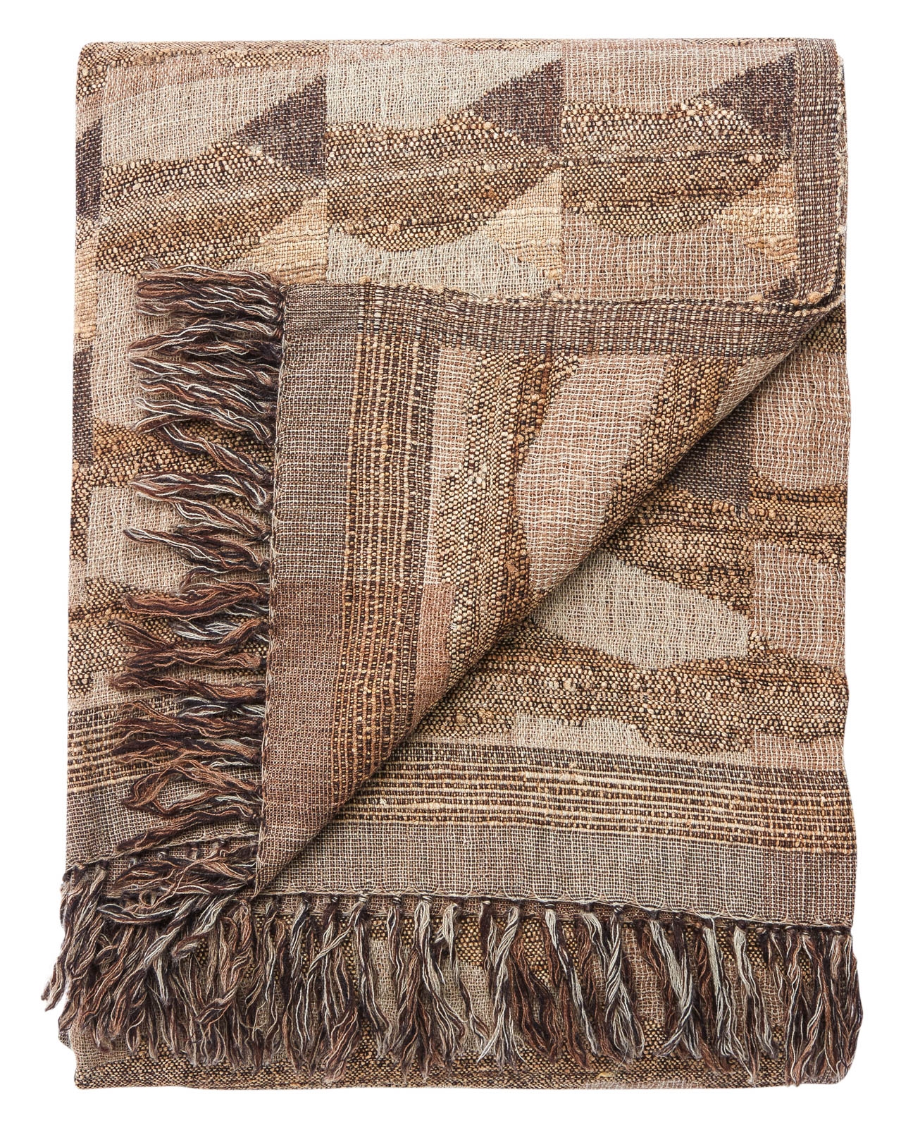Anders Taupe/ Gray Abstract Throw - Image 0