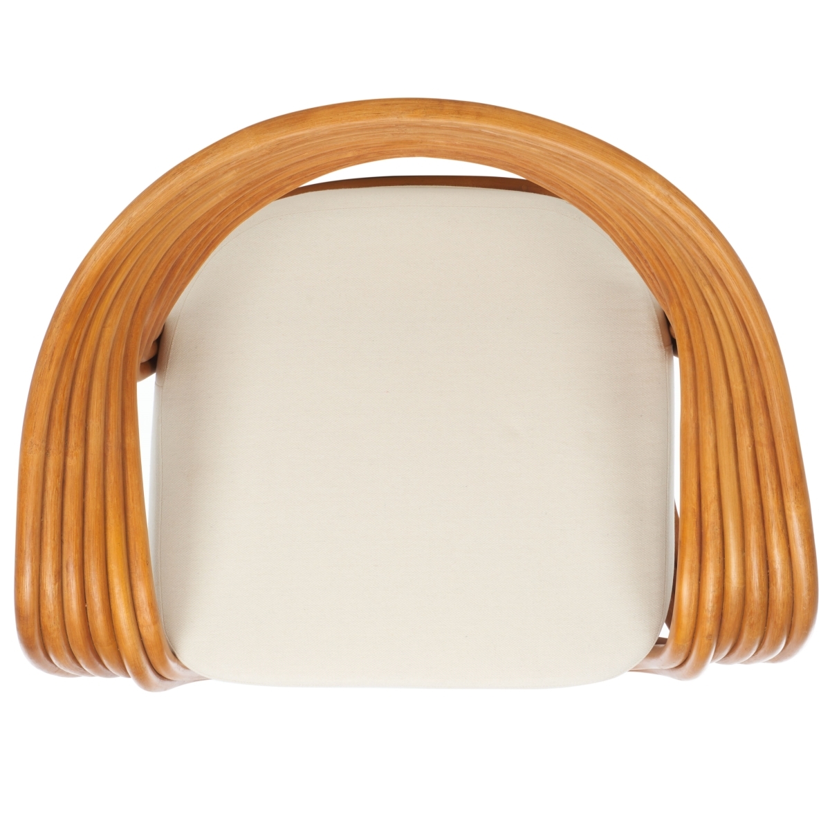 Giorno Rattan Accent Chair  - Natural / White - Safavieh - Image 5