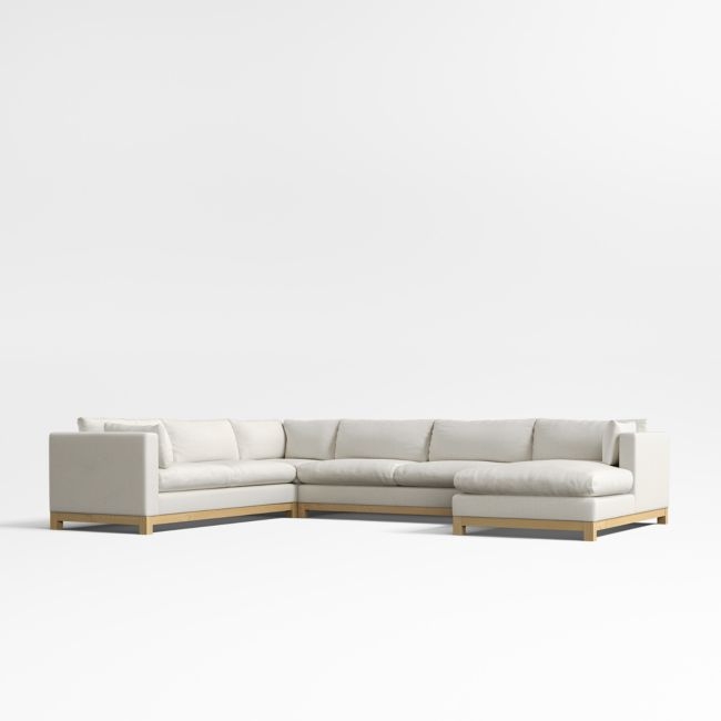 Pacific Wood 4-Piece L-Shaped Sectional Sofa - Image 0