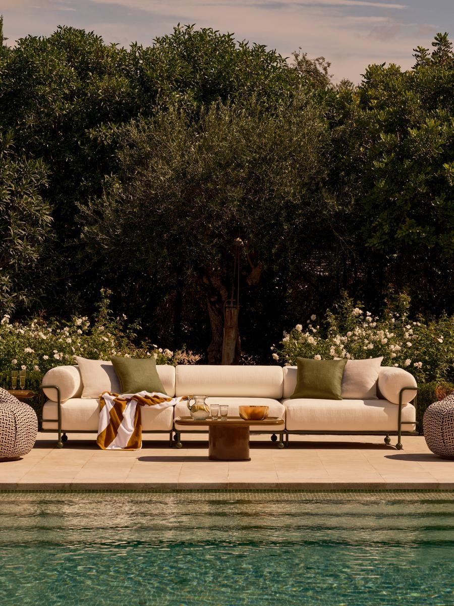 Gaspard Sofa, Five-Seater Sofa, Off White, US - Image 0