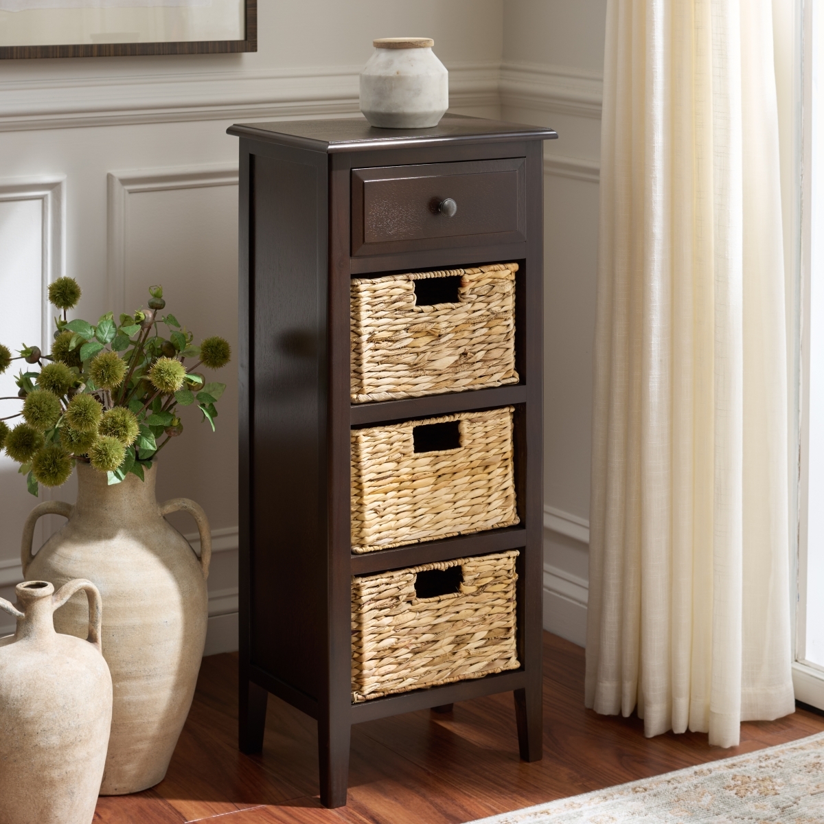 Michaela Storage Unit - Dark Chocolate - Image 1