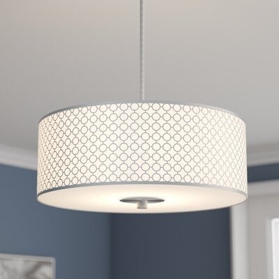 Balyon 3 - Light Shaded Drum Chandelier - Image 0