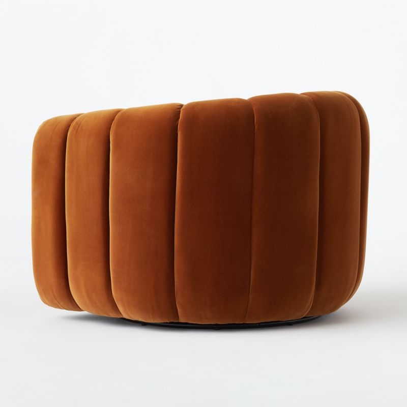 Fitz Wooly Sand Swivel Chair - Image 5
