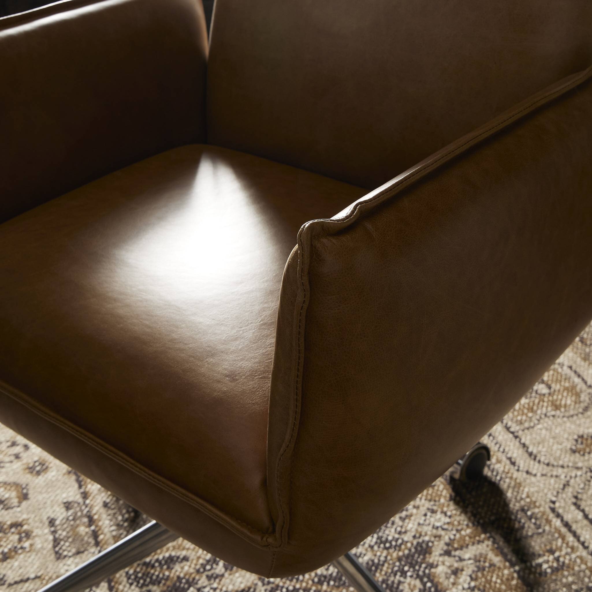 Lionel Desk Chair - Chaps Saddle - Image 8