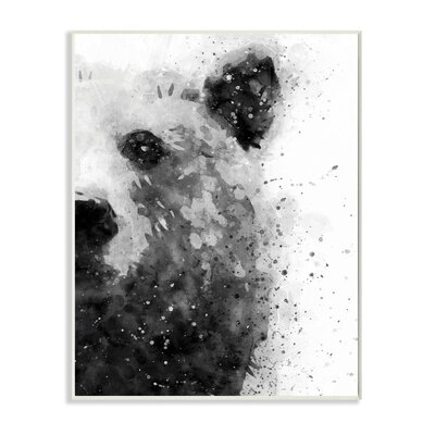 Forest Bear Watercolor Wild Animal Black White by Daphne Polselli - Graphic Art Print - Image 0