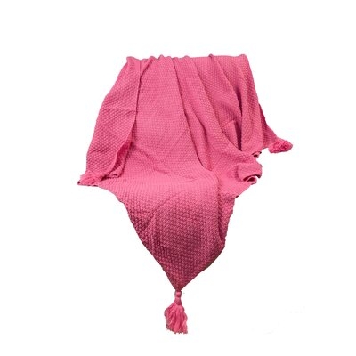 Tassled Textured Knit Throw - Image 0