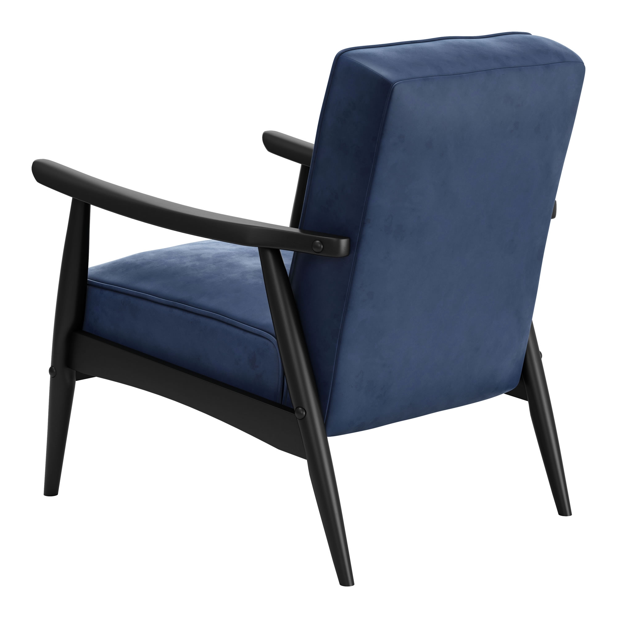 Rocky Arm Chair, Velvet Blue - Image 3