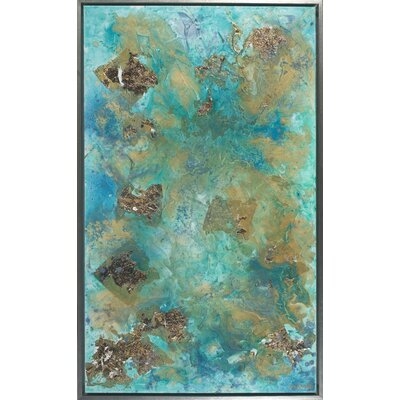 Gilded Summer 3 by Valencia - Floater Frame Painting Print on Canvas - Image 0