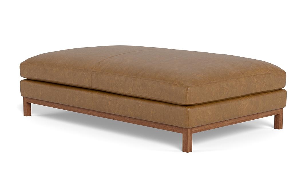 Jasper Leather Ottoman - Image 2