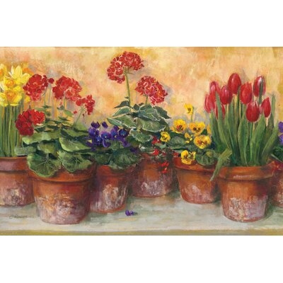 Spring in the Greenhouse by Carol Rowan - Wrapped Canvas Painting Print - Image 0