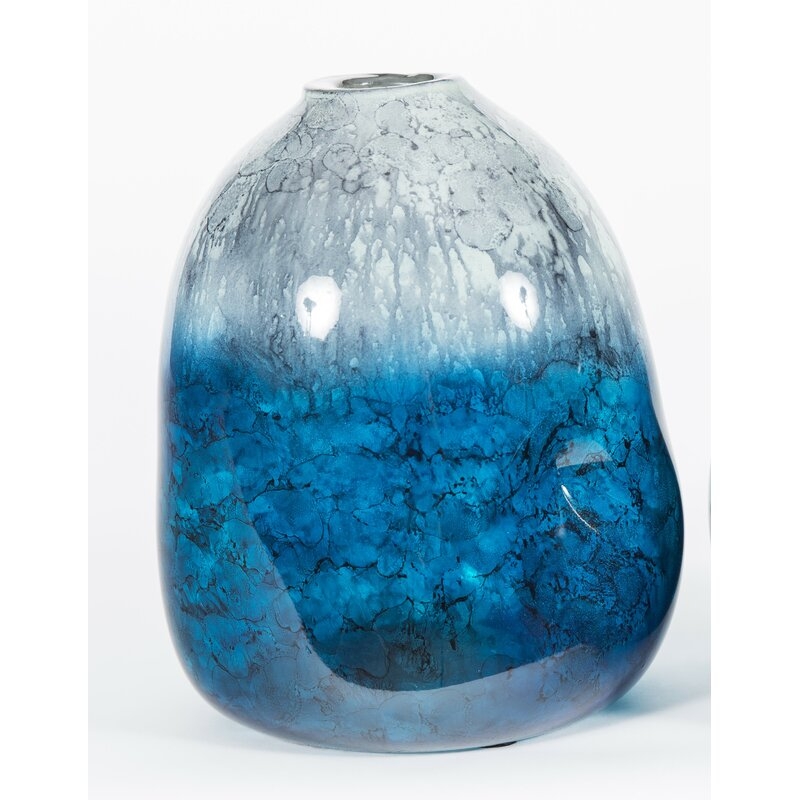 Prima Design Source Rock Table Vase Size: 10" H x 7" W x 7" D - Image 0