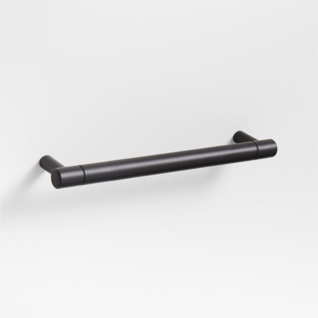 Modern 5" Flat-End Matte Black Cabinet Drawer Bar Pull - Image 0