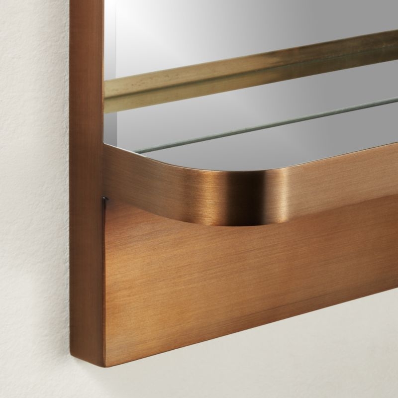 Cooper Rectangular Mirror with Shelf 24"x36" - Image 3