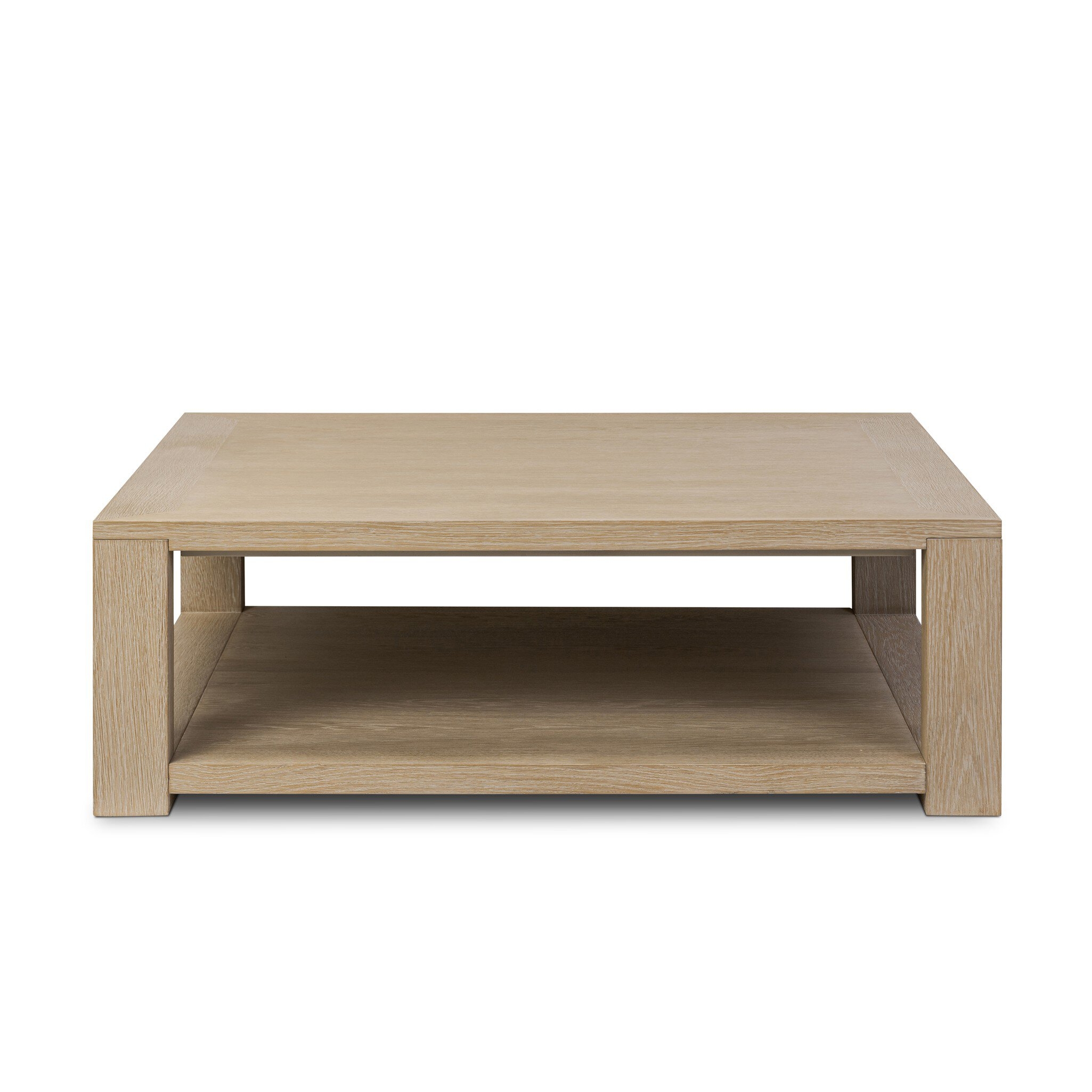 Thomas Square Coffee Table - Bleached Oak Veneer - Image 0