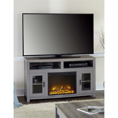 Zahara TV Stand for TVs up to 60" with Electric Fireplace Included - Image 0