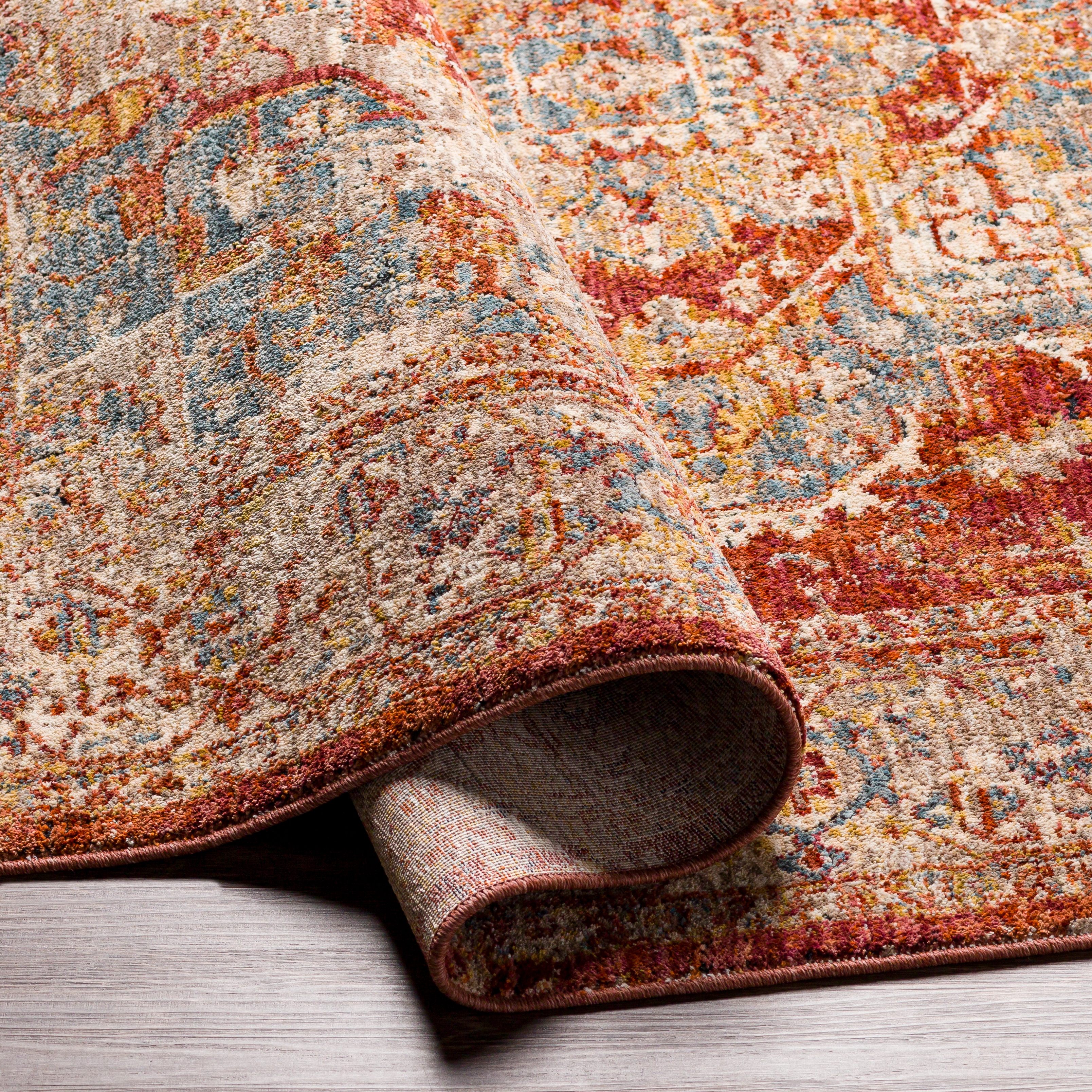 Mirabel Beige Indoor 10' x 13'11" Machine Woven Rug - Image 3