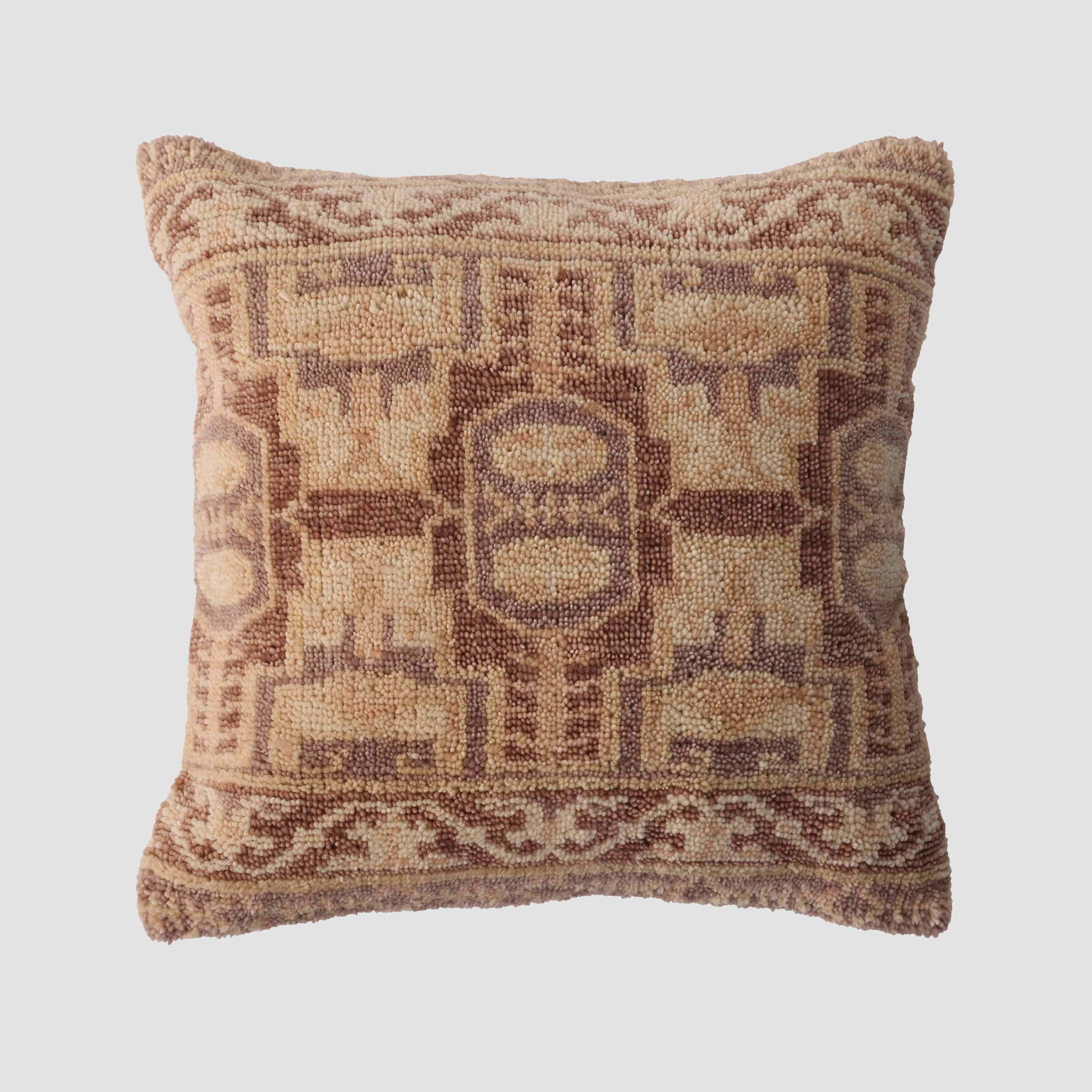 The Citizenry Hana Hand-Knotted Pillow | 20x20 | Blue - Image 1