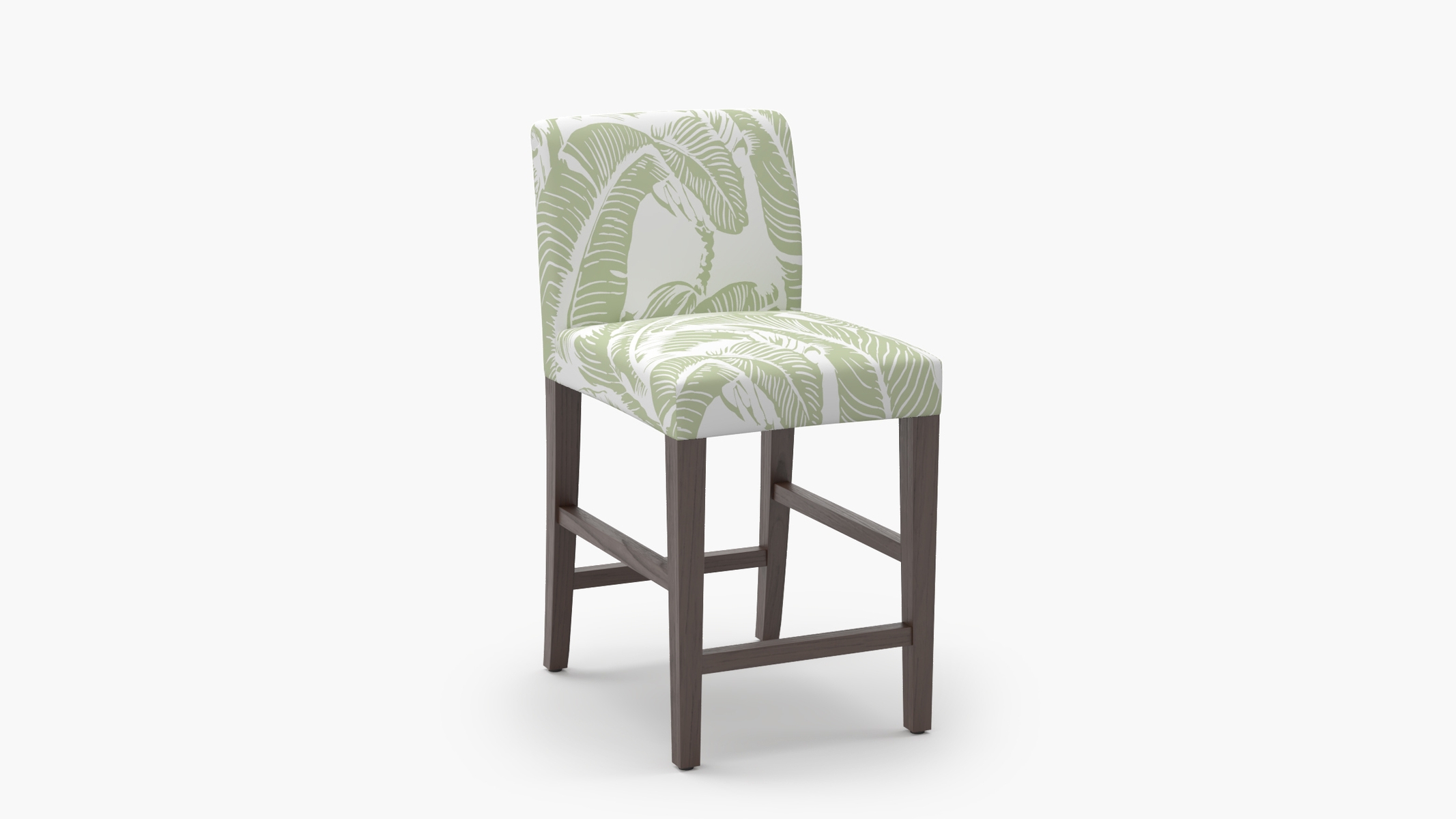 Signature Dining Counter Stool, Sage Martinique® Encore, Espresso Square Tapered Leg - Image 1