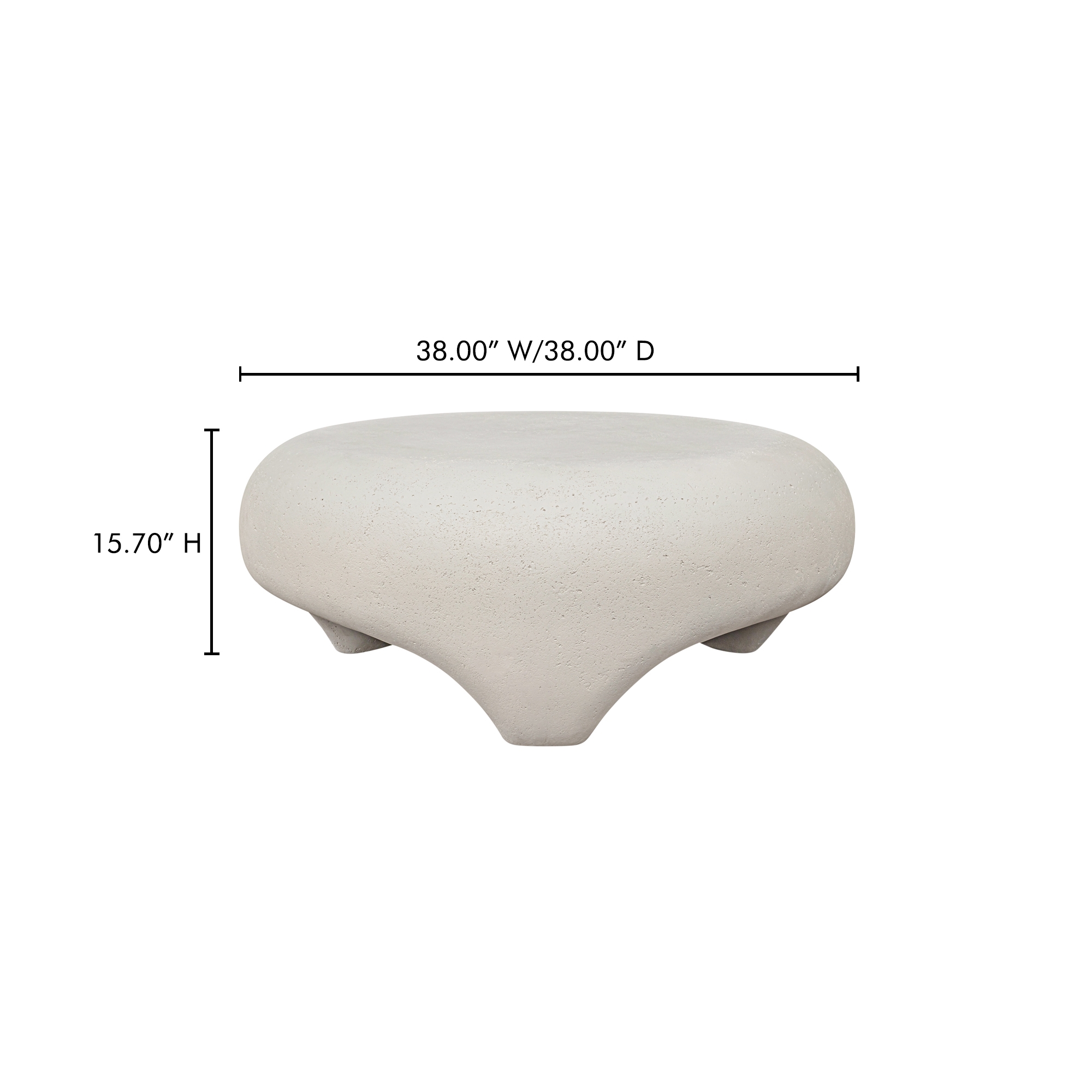 Ines Outdoor Coffee Table White - Image 9