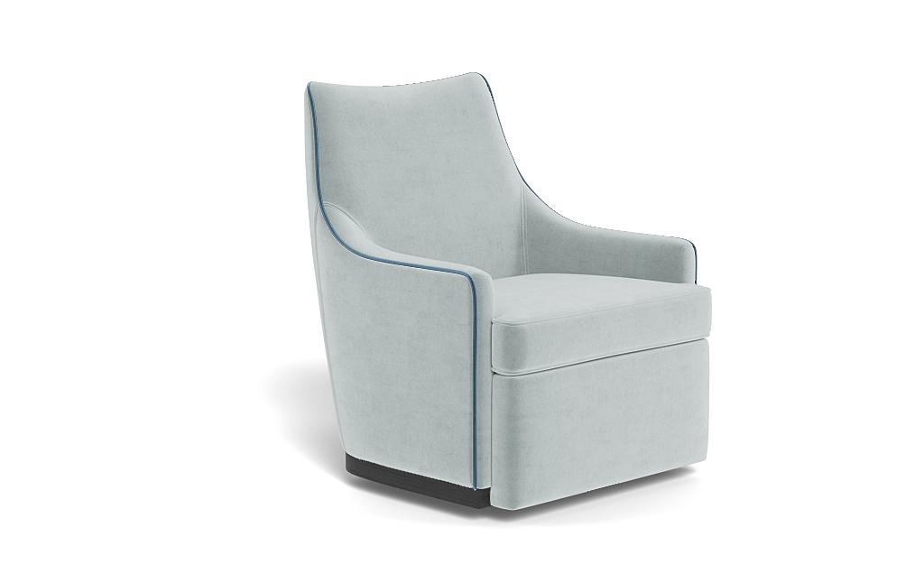Kingsley Swivel Chair with Contrast Piping - Image 1