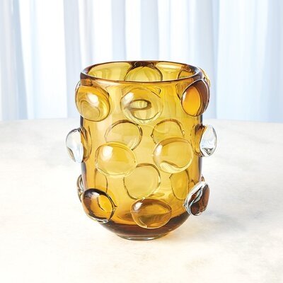 Rondelle Amber Glass Table Vase - Image 0