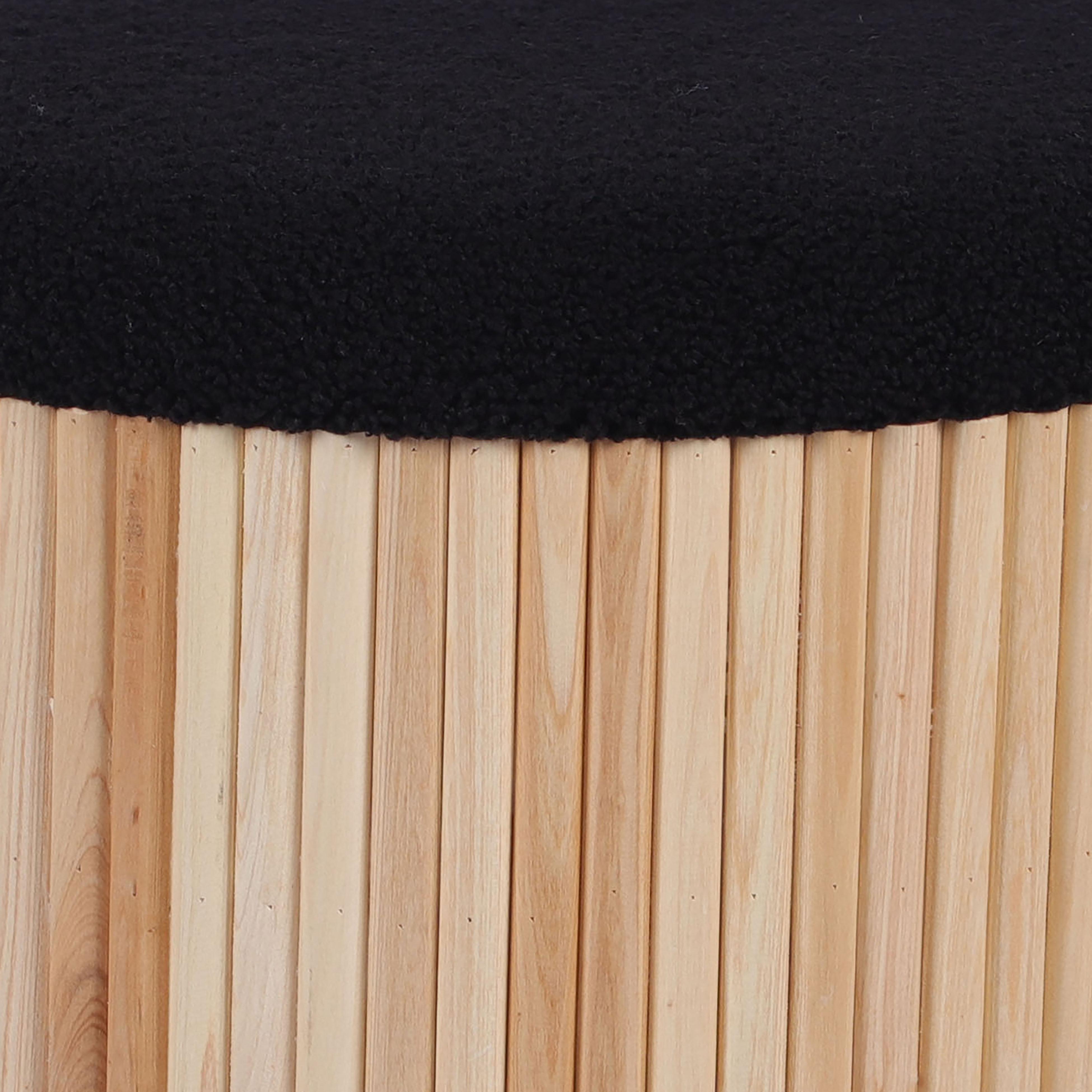 Sagano Black Tiered Storage Ottoman - Image 4